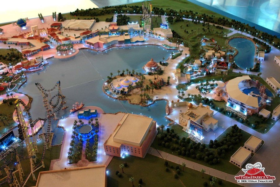 Universal Studios Dubailand model, different angle