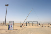 Universal Studios Dubailand construction site gate