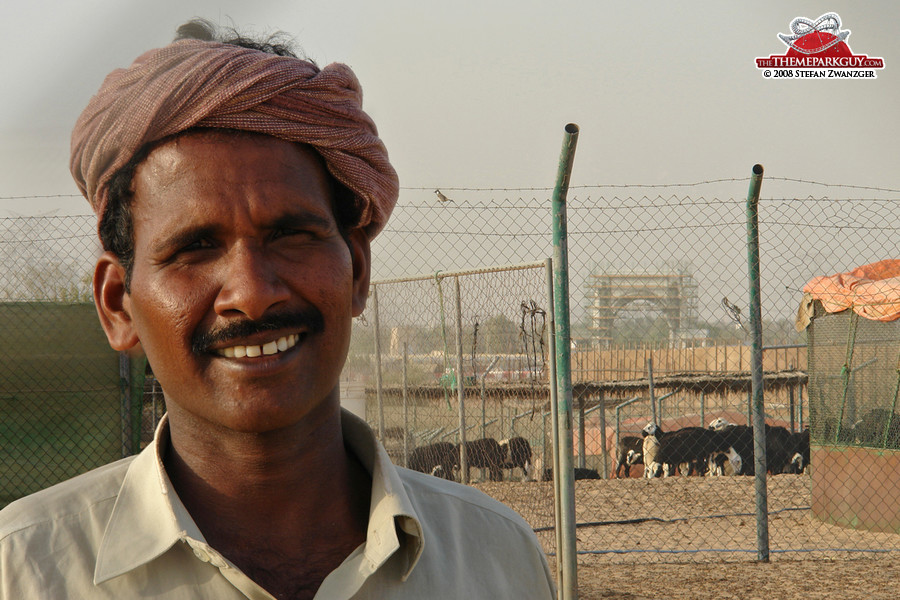 This man lives right behind the Universal Studios Dubai gate