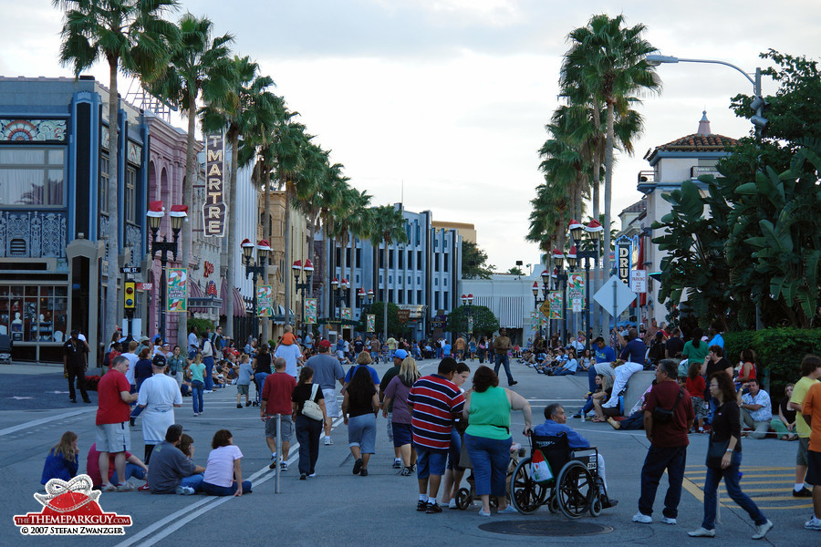 Studio street in the evening