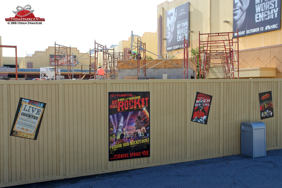 Hollywood Rip Ride Rockit construction site