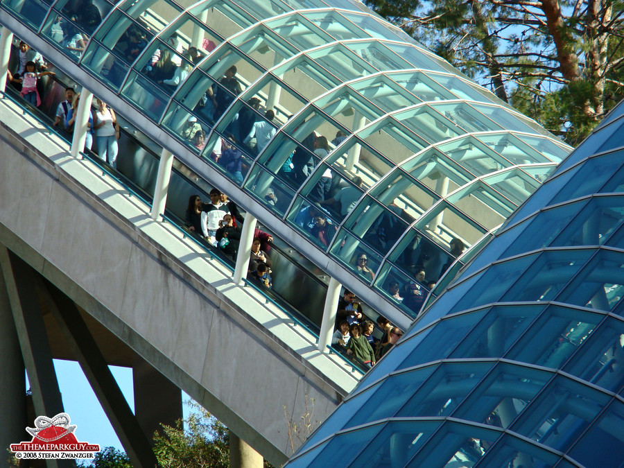 Escalator crowds