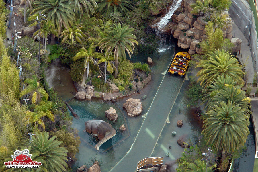 Jurassic Park from above