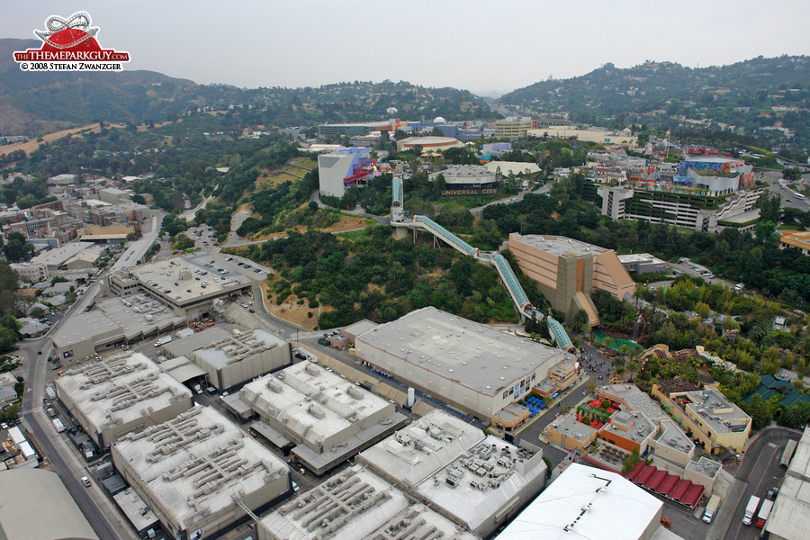 Universal Studios Hollywood from above