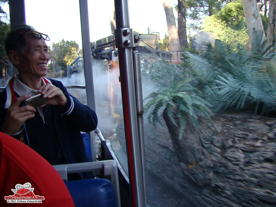Mesmerized Asian visitor