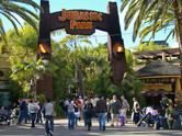 Entrance to the Jurassic Park section
