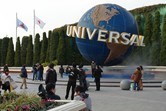 Universal Studios globe in Osaka