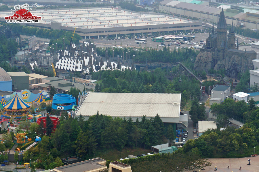 Harry Potter Japan pictured from a great vantage point