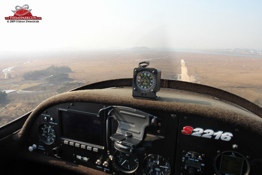 Approaching Songsang runway