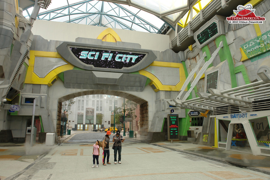 Sci Fi City, home of the future Transformers ride