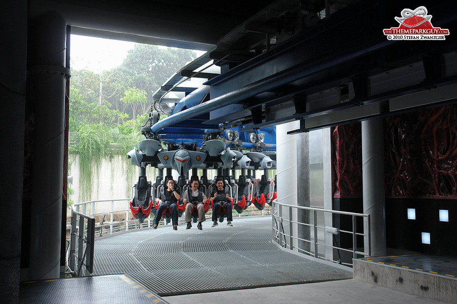 Inverted Battlestar Galactica coaster