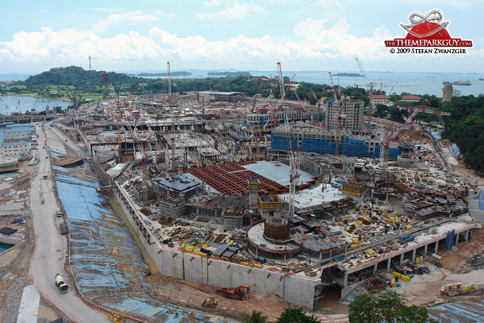 Resorts World Sentosa under construction