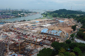 Universal Studios Singapore construction site