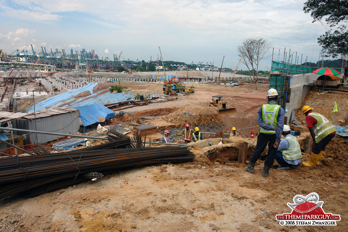 Work on Universal Studios Singapore