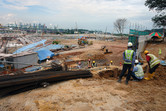 Work on Universal Studios Singapore