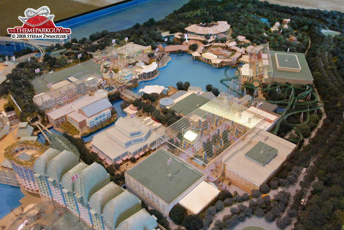 Detailed Universal Studios Singapore model