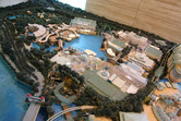 Universal Studios Singapore model at the RWS office