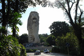 Singapore's landmark, the Merlion, on Sentosa island