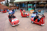 Cars-themed kiddie ride