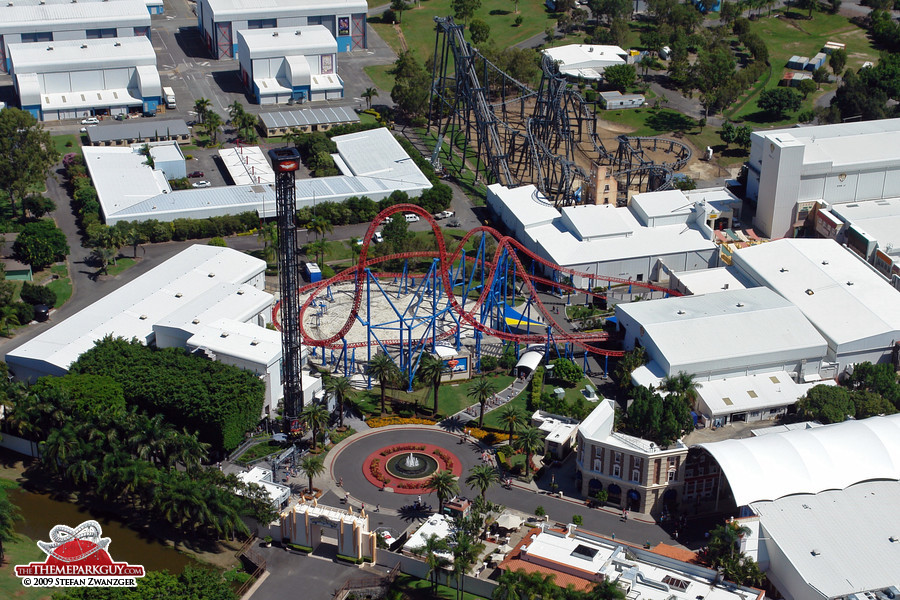 Warner Brothers Movie World major coasters