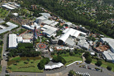 Warner Brothers Movie World aerial view