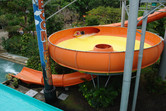 Bowl-shaped water slide