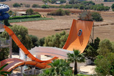 U-shaped thrill water slide