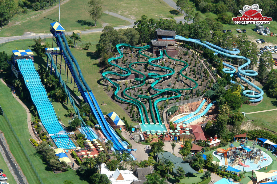 Wet'n'Wild Water World slide towers