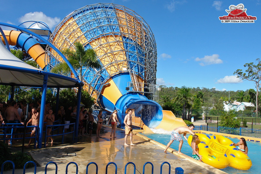 Funnel slide from the back