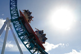 Even a U-shaped roller coaster made it into the water park