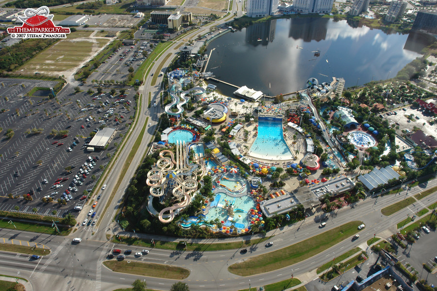 Wet'n Wild on International Drive, across the highway from Universal Studios