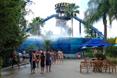 Bowl-shaped body water slides