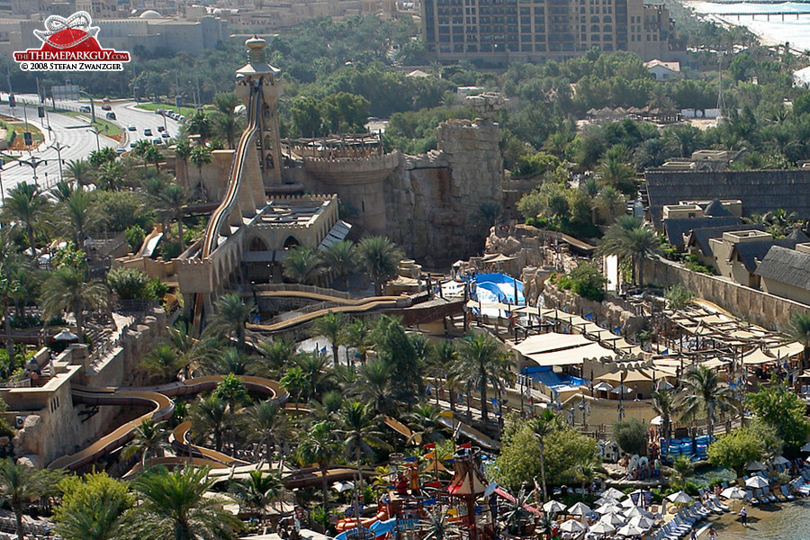 Wild Wadi seen from Jumeirah Beach Hotel