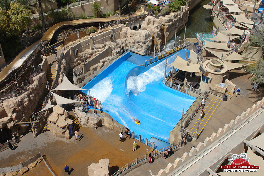 Surf pool from above