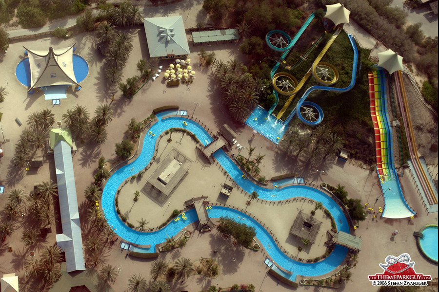 Wonderland's water park section from above