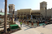 Yas Waterworld souq right behind the entrance