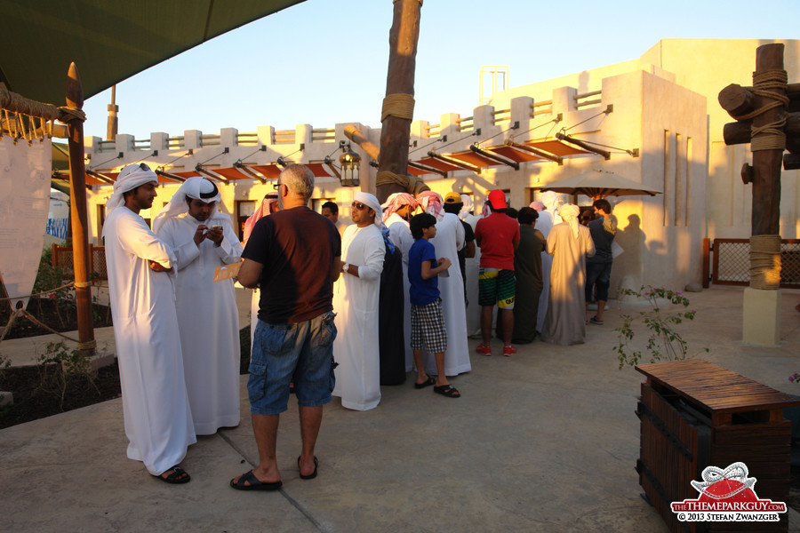 But not for long: here is the queue to the annual pass upgrade booth