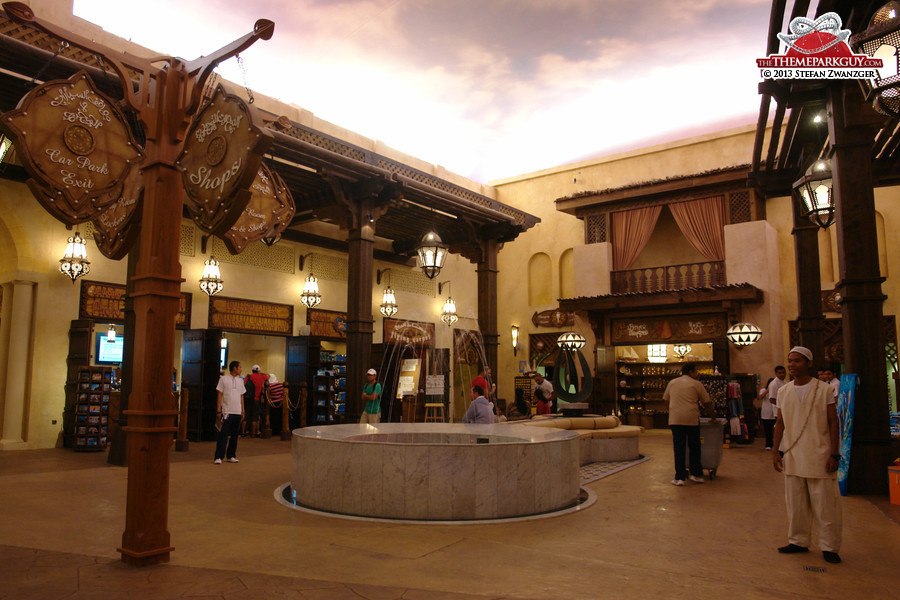 The small but charming souq at the entrance