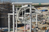 The emerging coaster looks like a snail tentacle