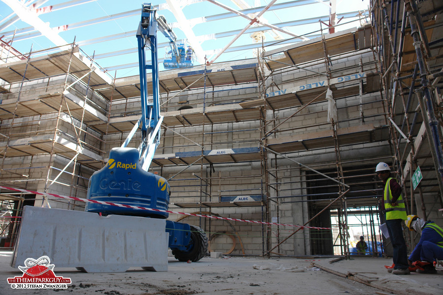 Abu Dhabi water park souq under construction