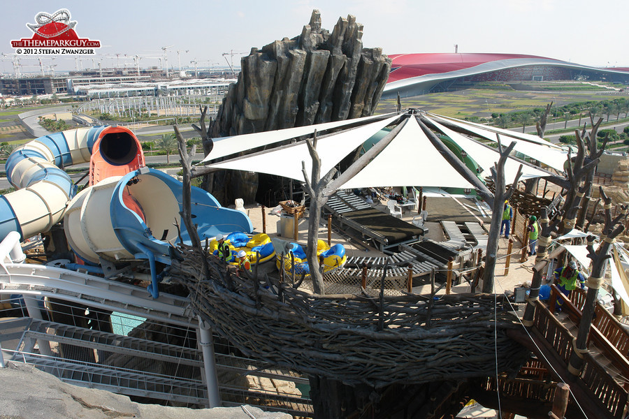 The 'Falcon's Nest', starting point for two colossal ProSlide thrill slides